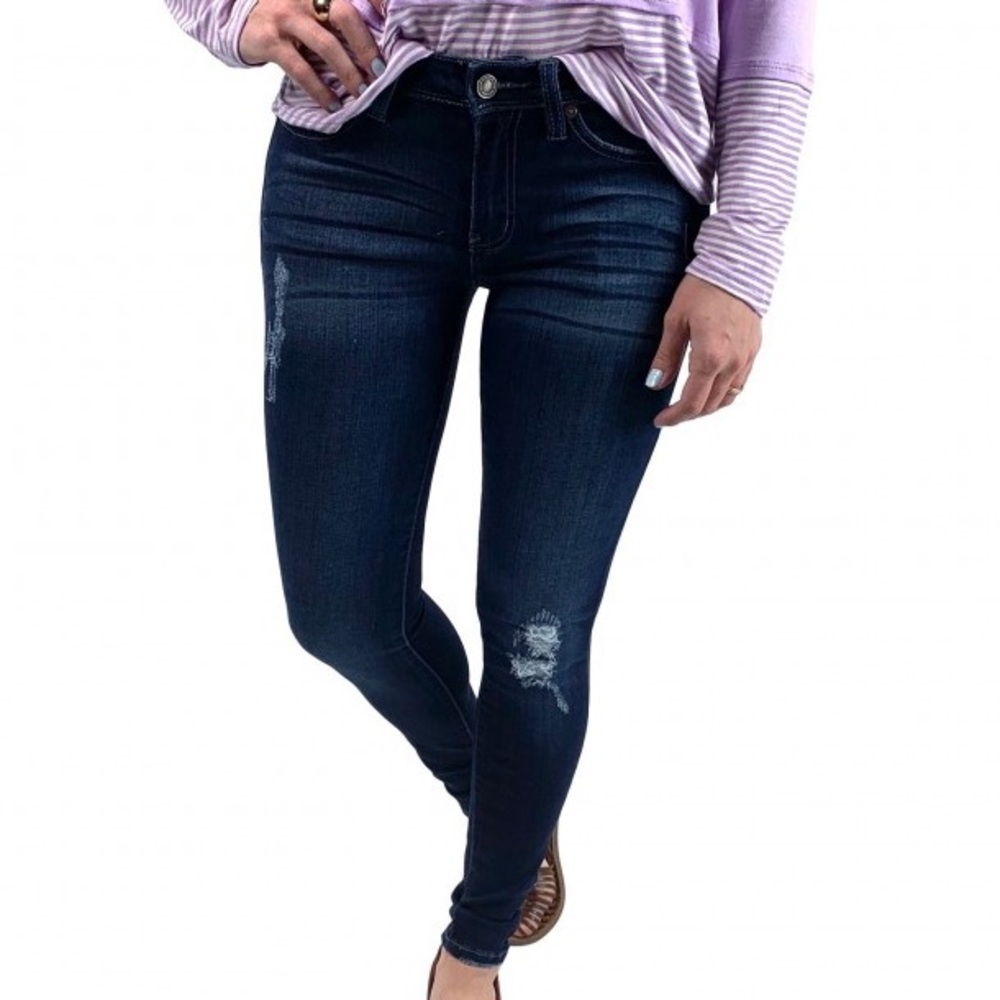 Plus KanCan Stretchy Denim Skinny Jeans - 2xl